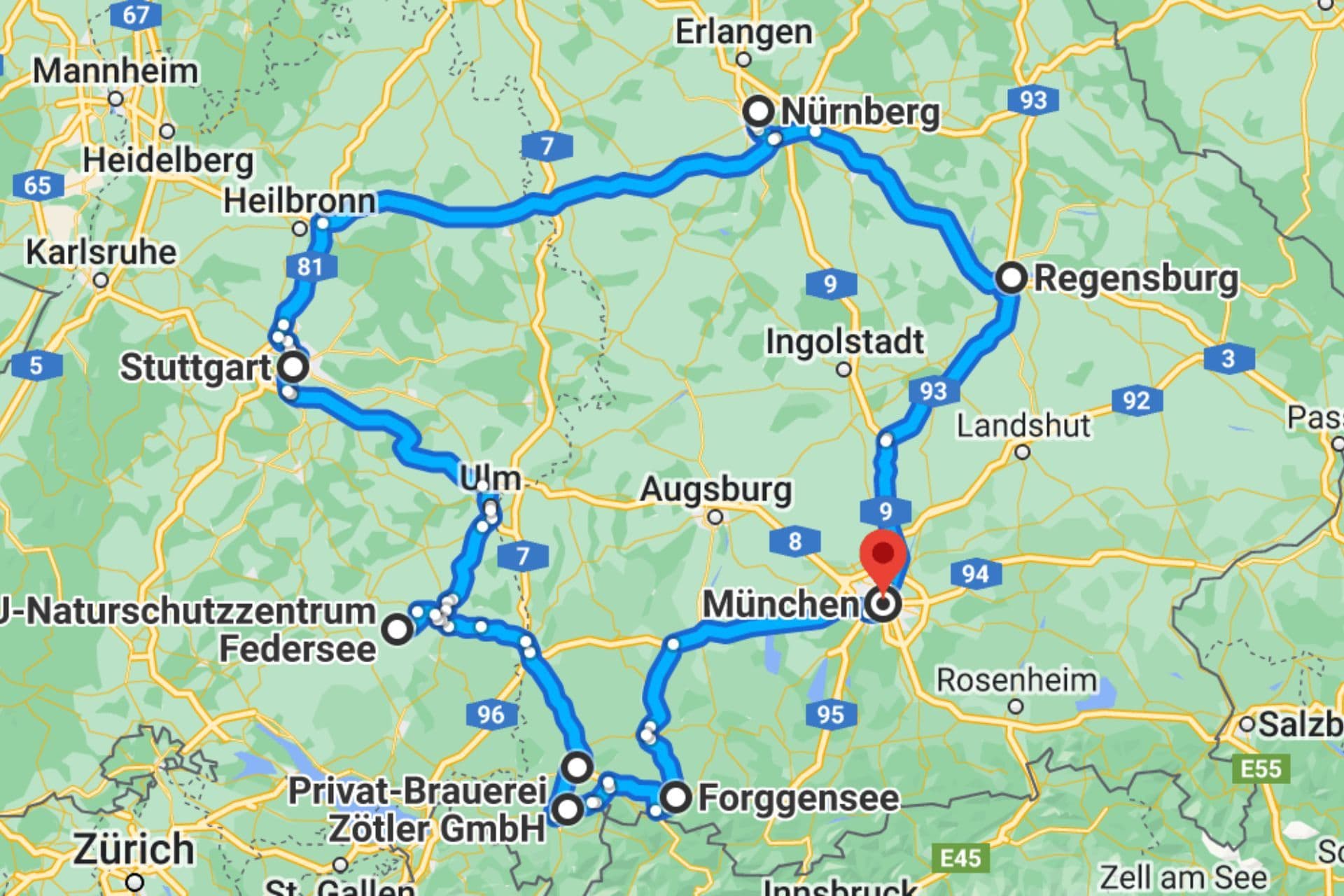ADAC Camping-Tour-Suche